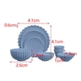 thumbnail image 4 of Accesorios de Cocina en Miniatura Hugo 1 6 Escala Plato Tazón Tazas Set Comida Azul, 4 of 8