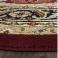 thumbnail image 4 of SAFAVIEH Lyndhurst Miranda Floral Area Rug, Red/Black, 3'3" x 3'3" Round, 4 of 6