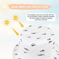 thumbnail image 4 of Zando Beach Baby Sun Hat UPF 50+ Sun Protection Wide Brim Summer Baby Boy Bucket Hats Cute Toddler Sun Hats for Boy White Fish M, 4 of 8