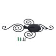 thumbnail image 1 of Candelero geométrico negro decoración moda originalidad artesanías de metal para dormitorio, 1 of 14