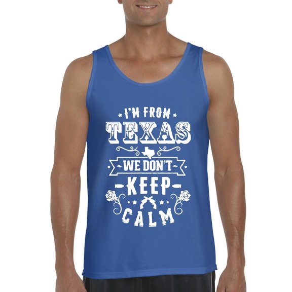 Normal is Boring - Men's Tank Top for Men, up to Men Size 3XL - I am From Texas TX Texas