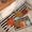 D, variant on Kitchen Rugs and Mats for Floor - 2 Pack Non-Slip Backing Kitchen Decor Mat, 16x24in + 16x48in, Orange