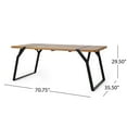 thumbnail image 5 of Zora Dining Table Modern Solid Wood Dining Room Table For 6 With Expandable Leaf Perfect For Small Spaces And Family Meals, 5 of 9