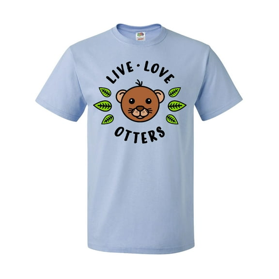 Inktastic Live Love Otters T-Shirt