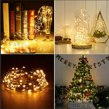 Outdoor 10M 100 LED 2019 useful Solar Copper Wire String Fairy Xmas Garden Light Color
