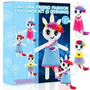 Fashion Designer Kits for Girls - Sewing Kit for Kids, Unicorn Crafts for Girls Ages 8-12