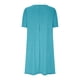 thumbnail image 5 of Puntoco Vestido Manga Corta Talla Grande Color Liso Azul S,Regalos Para Mujer Joven, 5 of 5