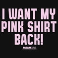 thumbnail image 2 of Girl's Mean Girls I Want My Pink Shirt Back Graphic Tee Black Large, 2 of 4