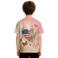thumbnail image 4 of Graphic Tees for Boys Short Sleeve Crew Neck T-Shirts with Patriotic Printed Designs, 4 of 5