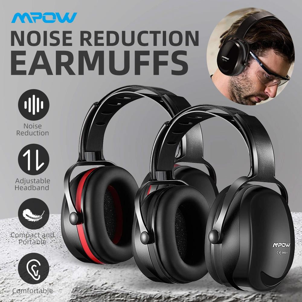 Upgraded Noise Reduction Safety Ear Muffs SNR 36dB Shooting Hunting Muffs Mpow 