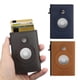 thumbnail image 1 of Tarjetero de cuero genuino Tarjetero con rebote automático Rastreador de posicionamiento Billetera RFID multifuncional Cartera de aluminio con caja Tarjetero, 1 of 5