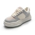 thumbnail image 3 of Zapatos planos con plataforma para mujer, de ante de vaca, informales, de alta calidad, con cordones, para primavera 2022, 3 of 4