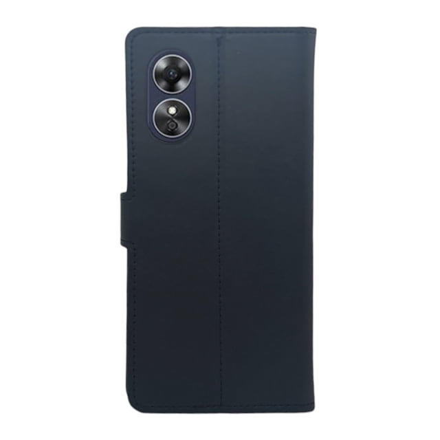 Funda Cartera Suave Cely Vesmir Para Oppo A17 Negro Con 2 micas