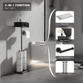 thumbnail image 6 of Toilet Paper Holder Stand with Shelf, Free Standing Black Toilet Paper Roll Holder with Wipes Storage Drawer Heavy Duty Floor Bathroom Tissue Holder Freestanding No Drill Tp Holder for 7 Rolls, 6 of 6