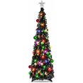 thumbnail image 1 of Fall Tree Home Decor Pop Up Tree with Lights & Timer & Modes Collapsible Tinsel Pencil Tree for Autumn Harvest Porch Thanksgiving Party Decorations Maple Leaves, 1 of 6