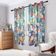 thumbnail image 6 of Midsummer Flowers Blackout Curtains Thermal Insulation 63 inch Grommet for Bedroom Living Room Bathroom Kitchen Windows 2 Pack, 6 of 6