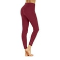 thumbnail image 4 of Women's Pants Workout Leggings With Pocket High Waisted Buttery Soft Yoga Pants for Tummy Control and Stretchy Fitness Women Leggings, 4 of 5
