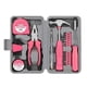 thumbnail image 1 of Pink Home Repair Tool Kit - Portable Hand Tool Set with Hammer, Vise, Wrenches & More - Ideal for D, 1 of 5