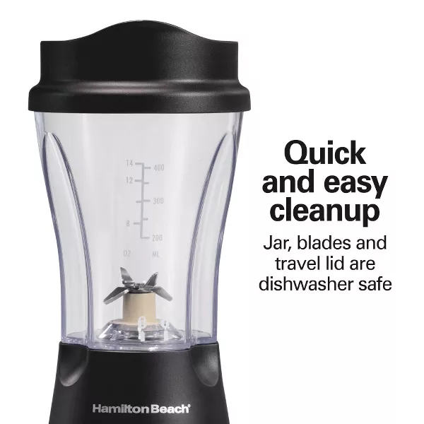 14oz Single-Serve Blender With durable stainless steel blades