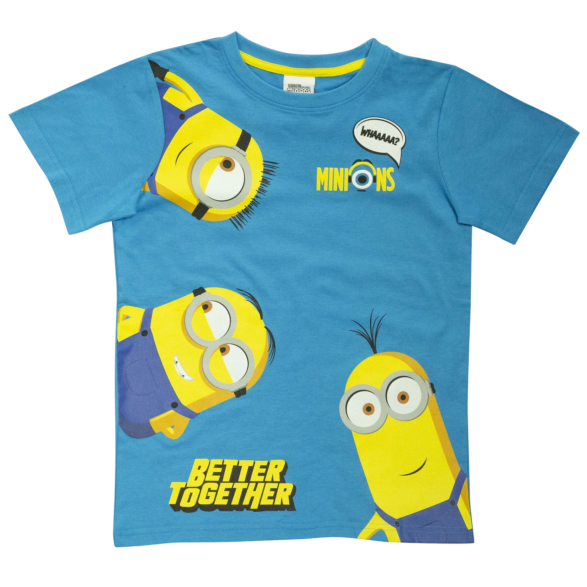 Boys Girls Official Minions Various Short Sleeve T Tee Shirt Top 3-12 Years 