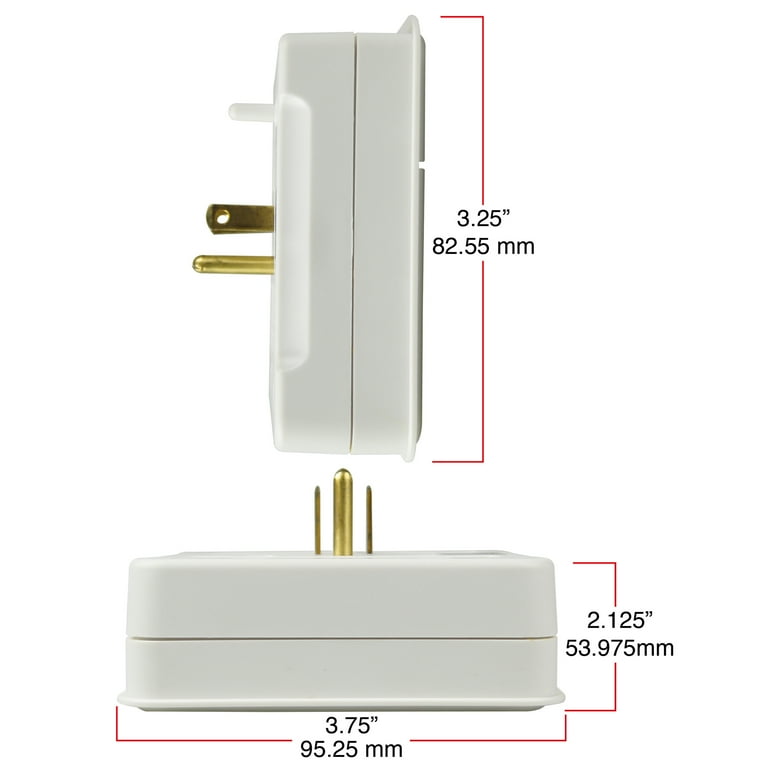 Hyper Tough 6-Outlet Surge Tap 1000-Joule Protection, White Hyper Tough 6-Outlet Surge Tap 1000-Joule Protection, White