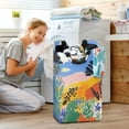thumbnail image 5 of Yayeee Freestanding Laundry Hamper with Handle Collapsible Large Storage Basket for Clothes, Colorful Landscape, 5 of 7