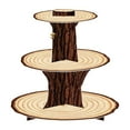 thumbnail image 1 of Ltdhehe Solid Wood Patterned Cake Display Rack Layer Dessert Table Bracket Baby Birthday Party+wedding Decoration Rack | No Installation Buckle Design Food Grade Material, 1 of 6