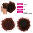 thumbnail image 4 of Seitruly Moño de cola de caballo con cordón Afro Puff, versátil y elegante para el día a día, Clip de cola de caballo Afro sintético Cuidado del cabello Marrón Negro, 4 of 6