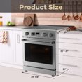 thumbnail image 7 of Towallmark 30 Inch 4.8 Cu Ft, Electric Range With Cooktop, Freestanding Convection Oven, 4 Burner Stove With 5 Power Options, Professional Range For Kitchen Commercial, Silver, 7 of 7