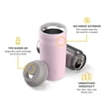 thumbnail image 4 of RTIC Stainless Steel Insulated Can Chiller with Lid, Fits 12 oz, 16oz, Pale Pink, 4 of 6