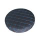 thumbnail image 1 of Fundas para asientos de sillas redondas de 30 cm, fundas para taburetes de bar y pub. Azul negro, 1 of 6