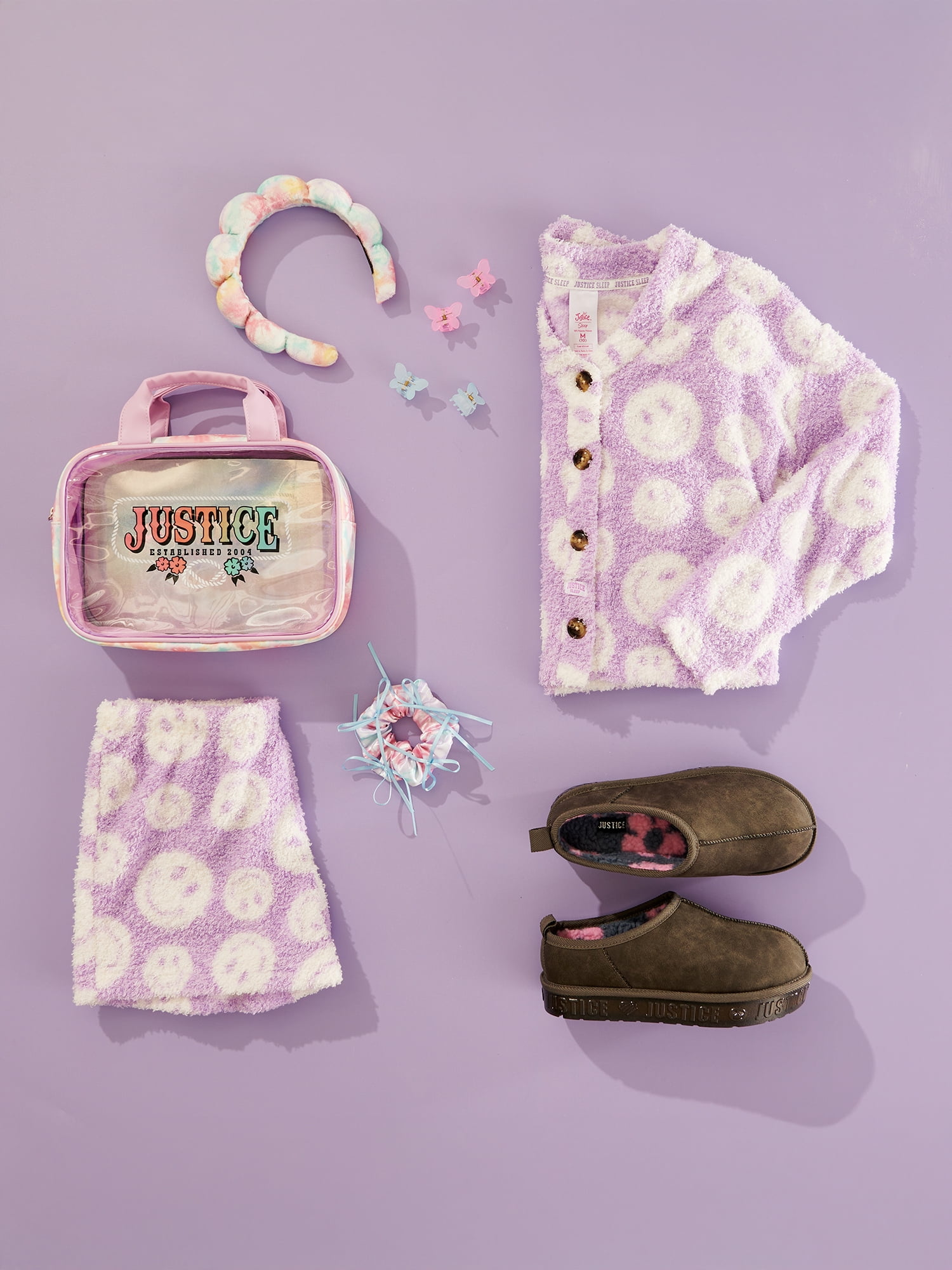 Justice Little Girl & Big Girl Platform Clog Slippers