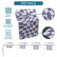 thumbnail image 7 of Table Runner Dresser Scarves 72 Inch Long, Abstract Purple White Checker Linen Dining Table Runners Distortion Aesthetic Tabletop Scarf for Wedding Holiday Party Kitchen, 7 of 7