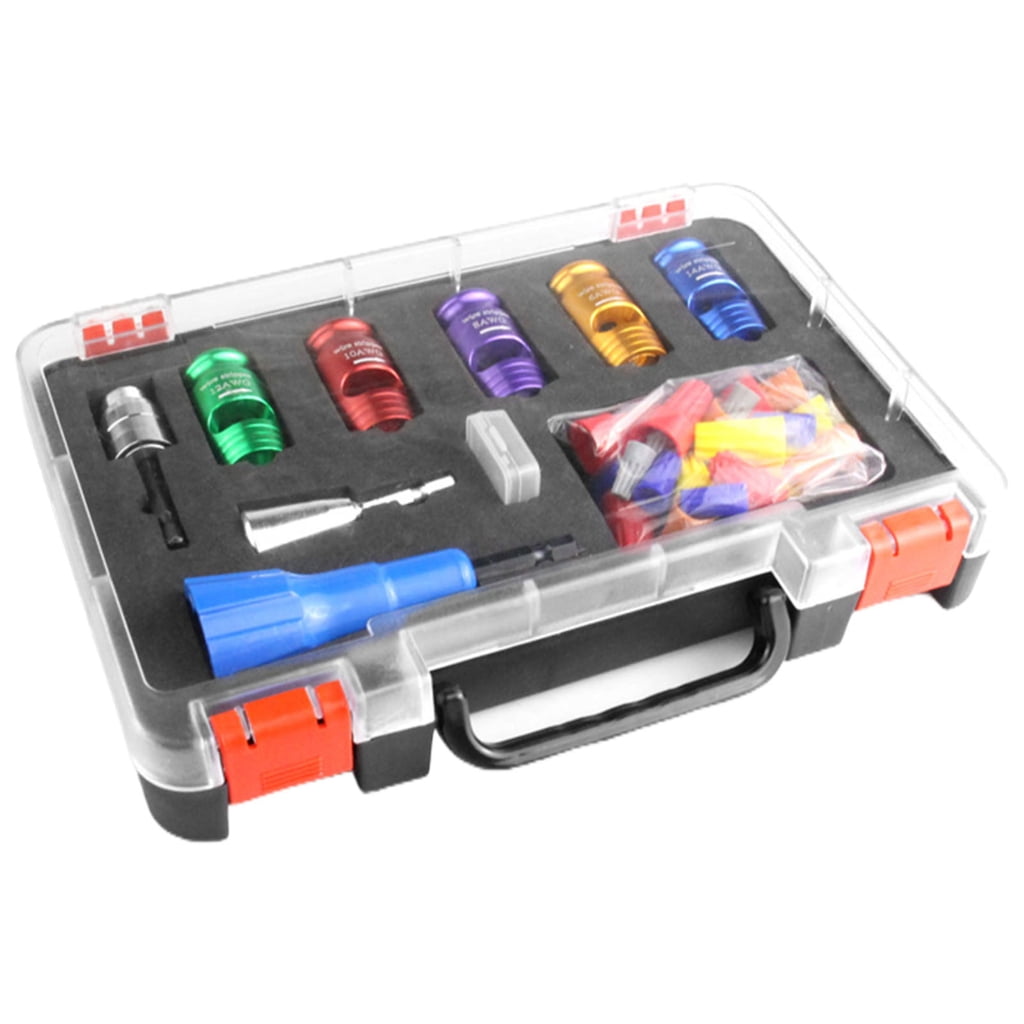 Heavy Duty 5 in 1 Alloy Steel Wire Stripper Kit Adjustable Length 10-36mm for Electrical Work Power Drill & Screwdriver
