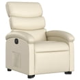 thumbnail image 3 of vidaXL Electric Stand Up Recliner Chair Cream, 3 of 5