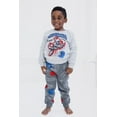 thumbnail image 2 of Marvel Spider-Man Fleece Sweatshirt and Jogger Pants Outfit Set Graffiti Toddler to Big Kid, 2 of 5