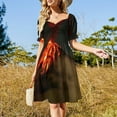 thumbnail image 3 of Volcanic Eruption Glowing Sleeveless Dress beach outfits for women elegant chic women dresses promotion, 3 of 7