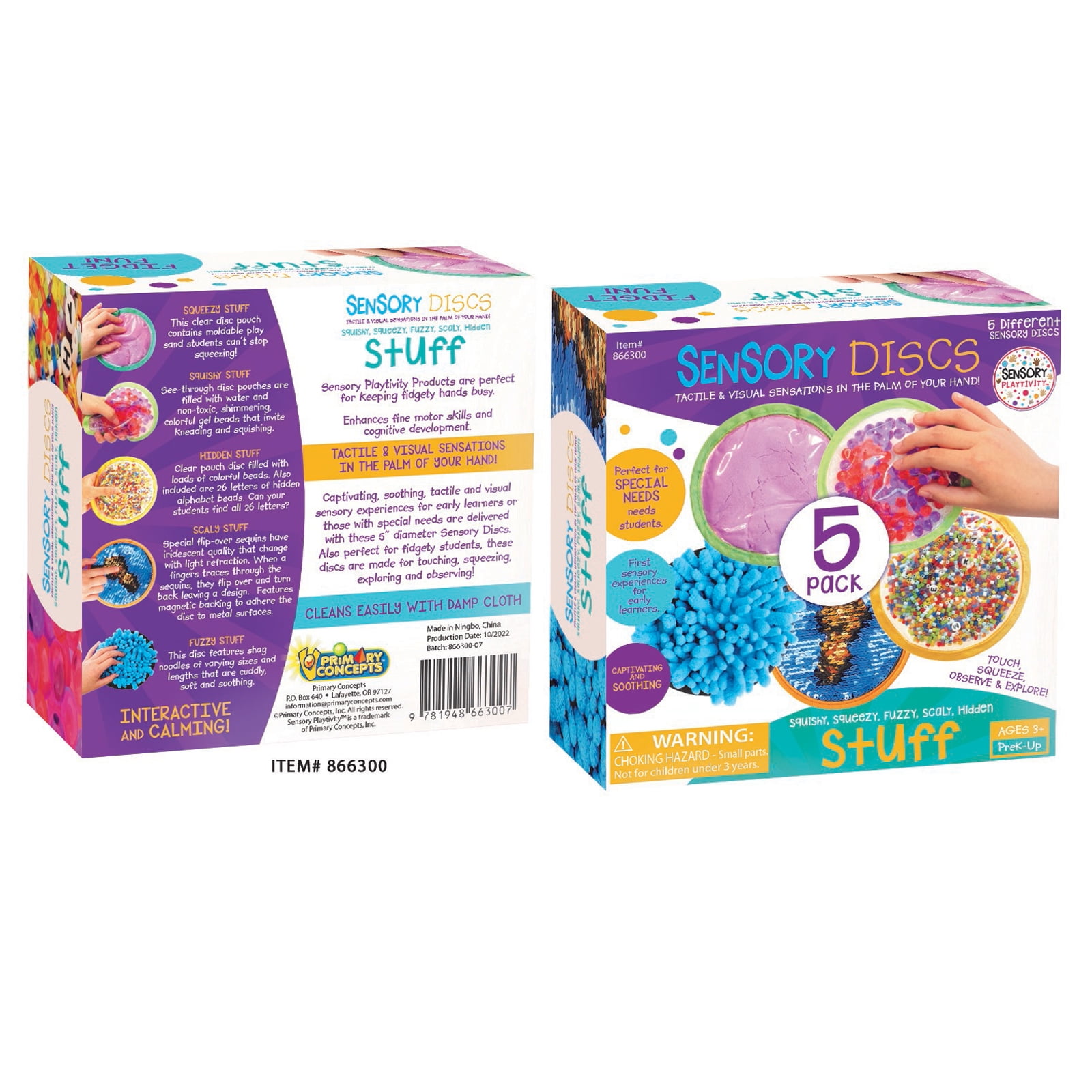 Sensory Playtivity Sensory Discs, Set of 5