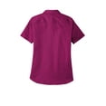 thumbnail image 4 of Port Authority LW809 Ladies Short Sleeve SuperPro React Twill Shirt, Marine Green, 4XL, 4 of 4