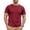 Wine -CQ17, variant on Dwellite Mens Pullover T Shirts Basic Short Sleeve Lightweight Tshirt Casual Crew Neck Solid Shirts for Men Dark Gray 2XL