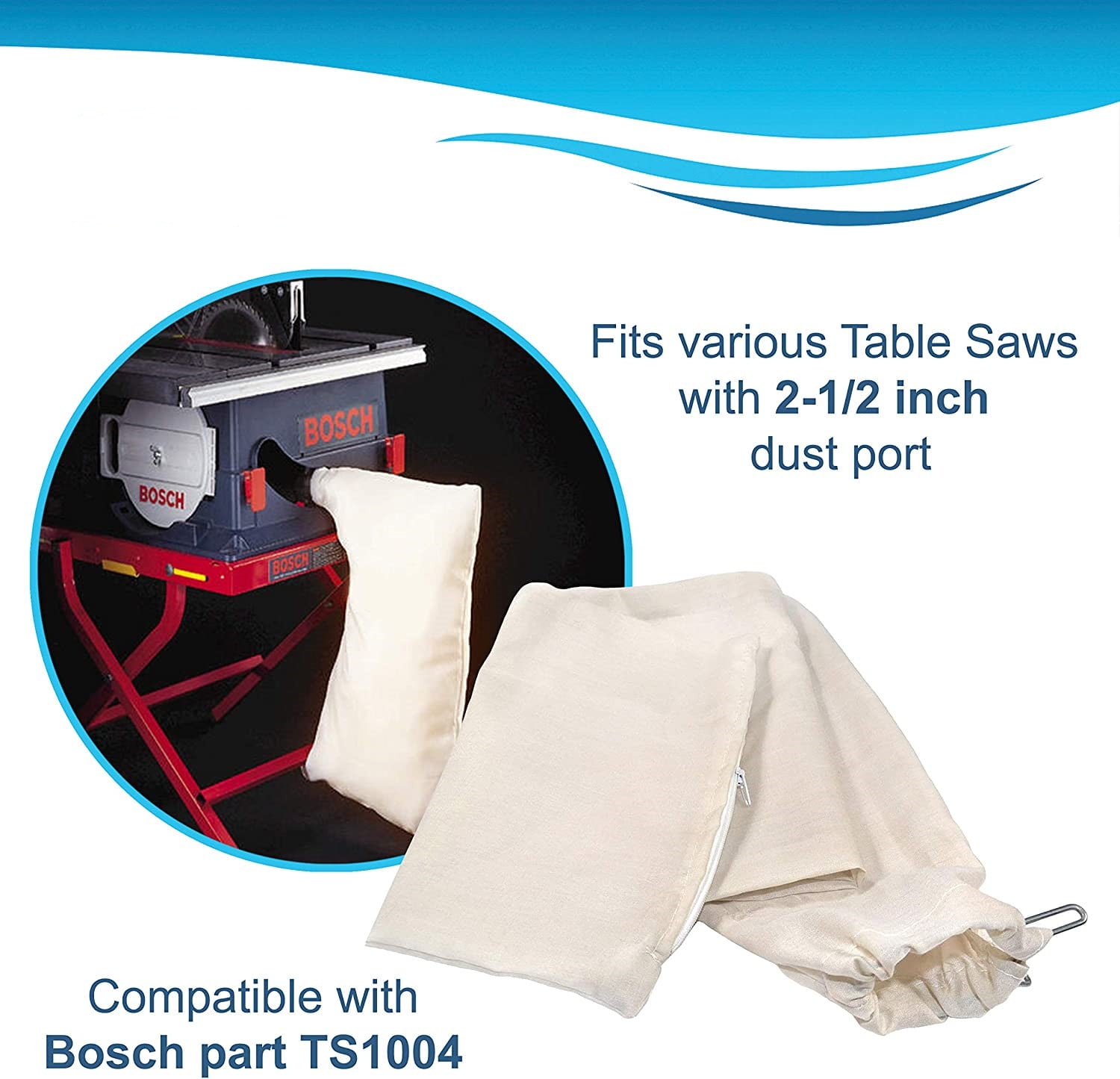 Buy Dust Collector Bag compatible with Bosch RIGID Ryobi DeWalt Kobalt Skilsaw Craftsman Porter