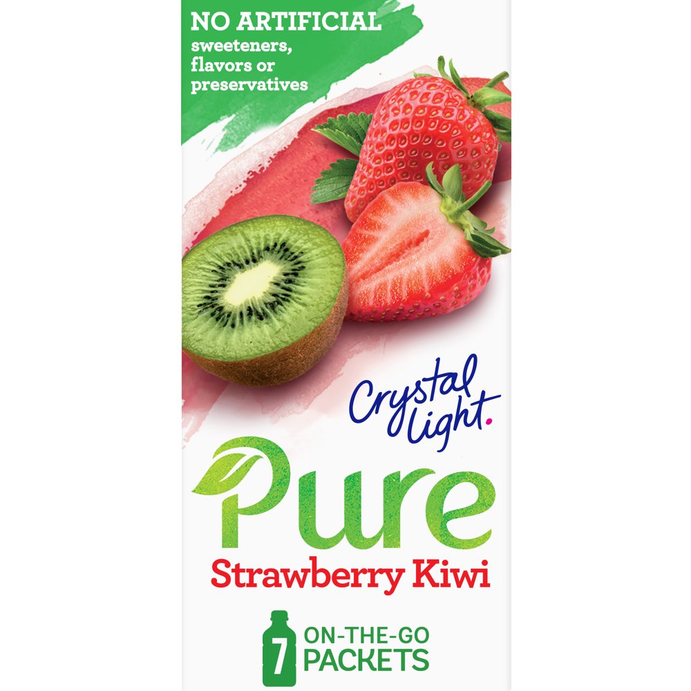 Crystal Light Pure Strawberry Kiwi Naturally Flavored Powdered Drink