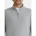 thumbnail image 2 of George Men's and Big Men's Knit Jersey Quarter Zip Pullover with Long Sleeves, Sizes S-3XL, 2 of 5