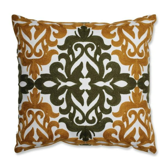 Pillow Perfect 615295 Coussin de 18 Po en Moutarde de Jayne&44; Vert