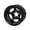 Black, variant on Bassett 58A52WLK 15X8 Inertia 5x5 2 In BS Wissota Black Beadlock