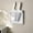 White_Base#3441, variant on Qaailabf Wall Mounted Knife Block | Semi Transparent Storage Box | Space Saving Kitchen Organizer | Breathable Plastic Knife Rack | Easy Clean Design | 20.7x20.6x4.2cm | White Coffee Green | Holds