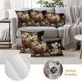 thumbnail image 6 of Easter Outdoor Waterproof Pillow Covers, Spring Watercolor Eggs Flowers Leaf Plant Decorative Square Throw Pillowcase Sofa Cushion Sham for Patio/Couch/Chair, 16"x16" 2 Pack, 6 of 8
