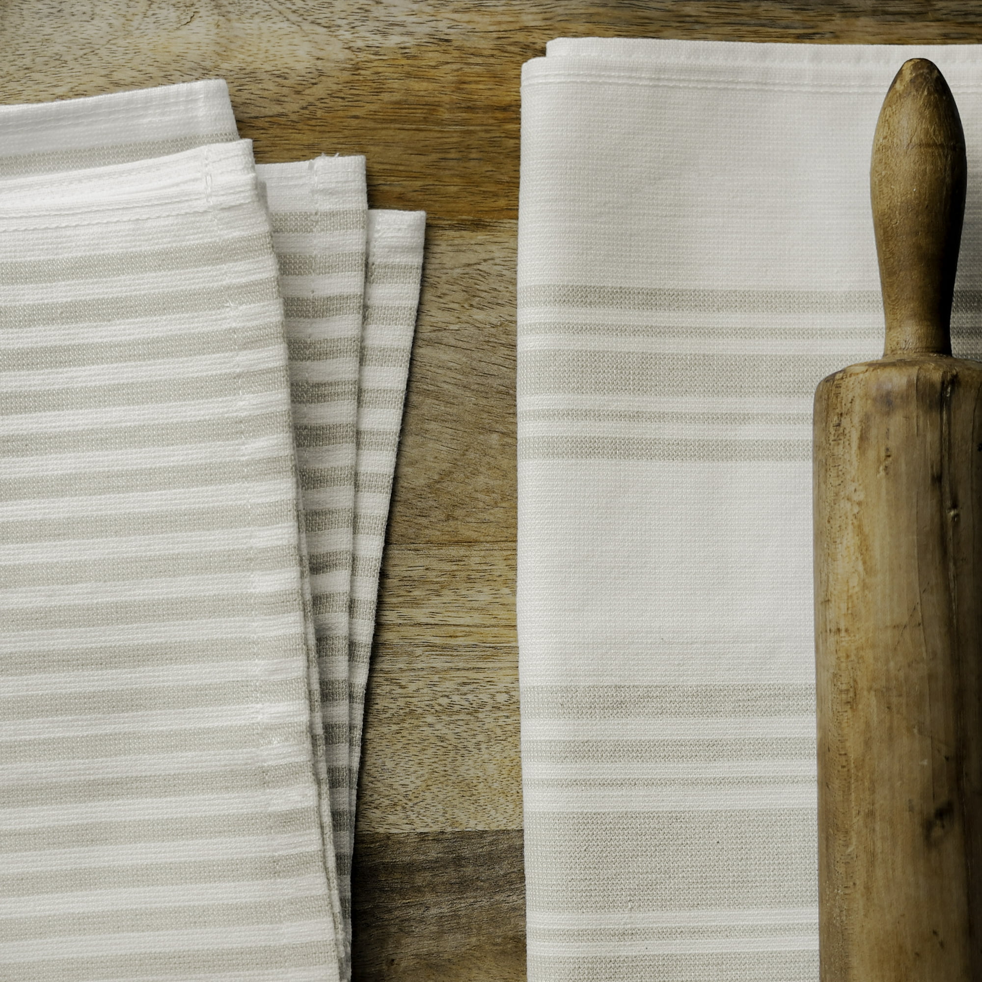 Better Homes & Gardens 2 Piece Culinary Kitchen Towel, Papyrus Beige (3 pack)
