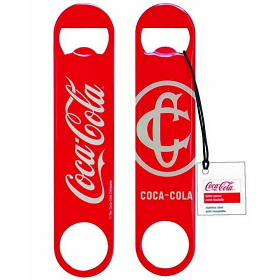 Tablecraft Coca-Cola Classic Logo Flat Bottle Opener, Red
