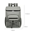 thumbnail image 4 of Estbridge Camping Essential Cooler Backpack Insulation Leak-proof Waterproof Backpack Large Capacity Lightweight Travel Camping Beach Backpack Cooler Ice Chest Black, 4 of 9
